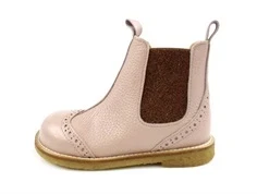 Angulus rosebud/bronze støvlette med hulmønster